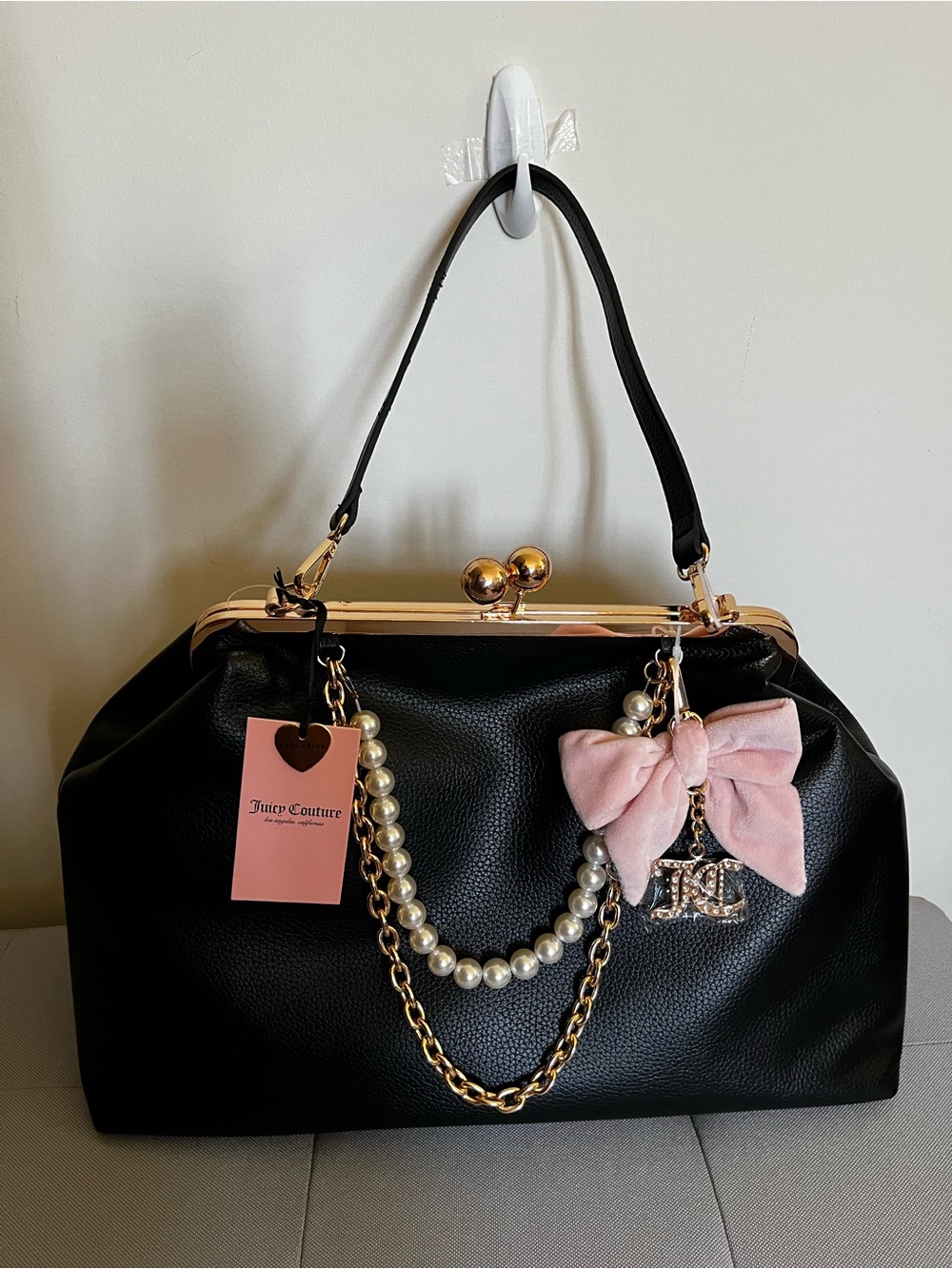 NWT Juicy Couture Large Frame Clutch Bag